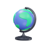 3d earth map illustration