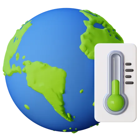 Earth Normal Temperature  3D Icon