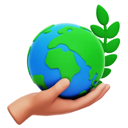 Earth Peace Symbol  3D Icon