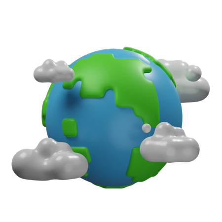 Earth Pollution  3D Icon