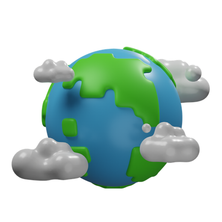 Earth Pollution  3D Icon