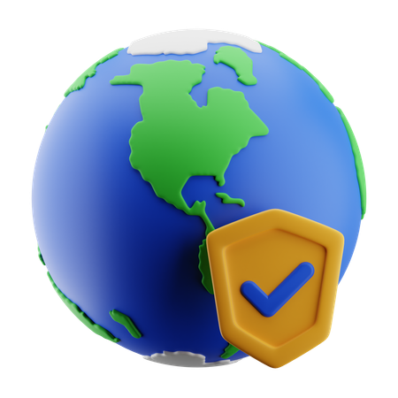 Earth Protection  3D Icon