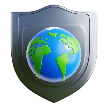지구 안전  3D Icon