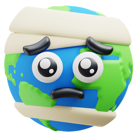 Earth Sick  3D Icon