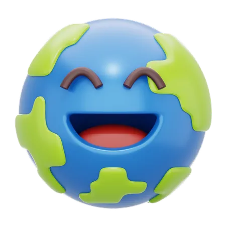 Earth Smiles  3D Icon