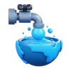 Earth With Faucet