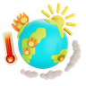 earth temperature emoji 3d