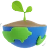 Earth With Plants