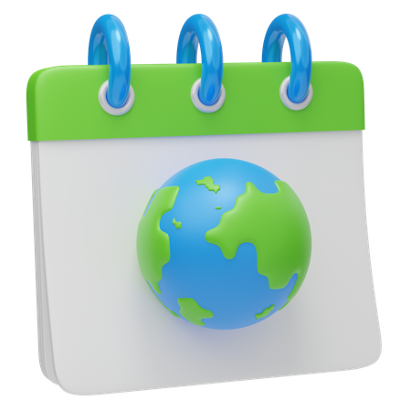 Earthday Calendar  3D Icon