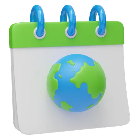 Earthday Calendar  3D Icon