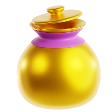 Earthen Pot  3D Icon