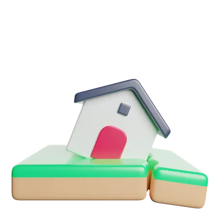 Earthquake Home World 3D Icon