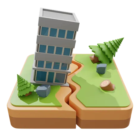 Earthquake  3D Icon