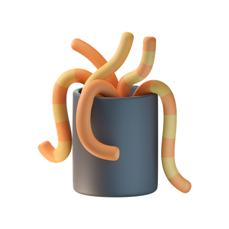 Earthworm 3D Icon