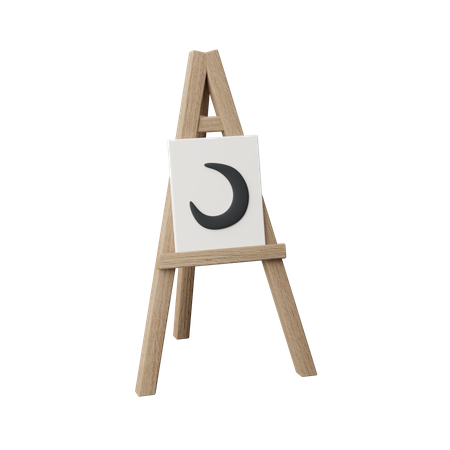 Easel  3D Icon