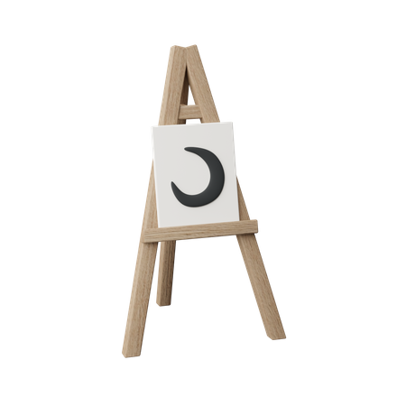 Easel 3D Icon