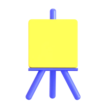 3 D Easel Icon For Education Design 3D Icon