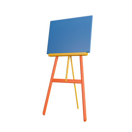 Easel Canvas  3D Illustration