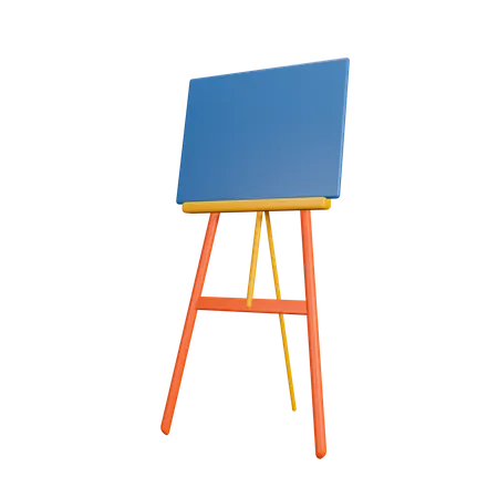 Easel Canvas  3D Illustration