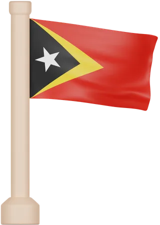 East Timor Flag  3D Icon