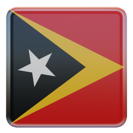 East Timor Square Flag 3D Icon