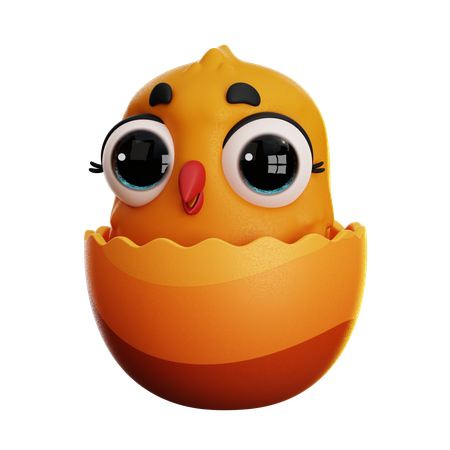 EASTER BABY CHICK  3D Icon