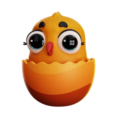 EASTER BABY CHICK  3D Icon