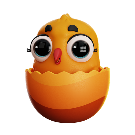 EASTER BABY CHICK  3D Icon