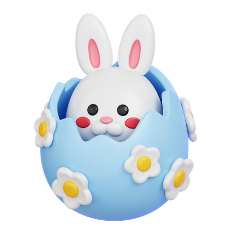 부활절 토끼  3D Icon