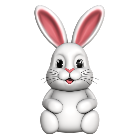 부활절 토끼  3D Icon