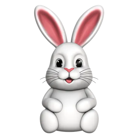 부활절 토끼  3D Icon