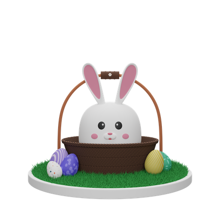 Easter Bunny  3D Illustration