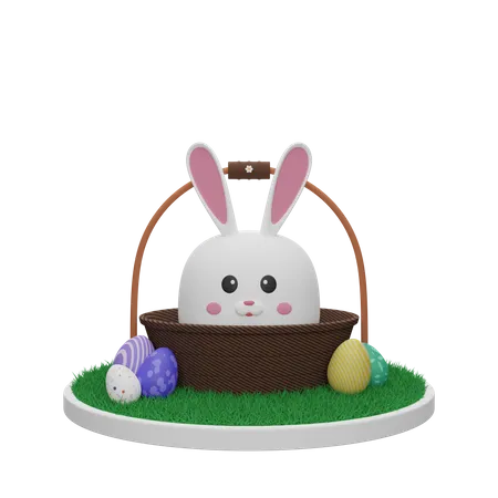 Easter Bunny  3D Illustration