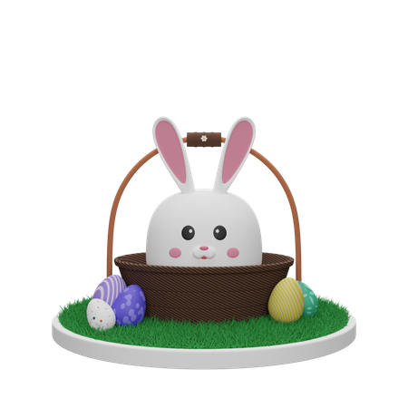 Easter Bunny 3D Illustration