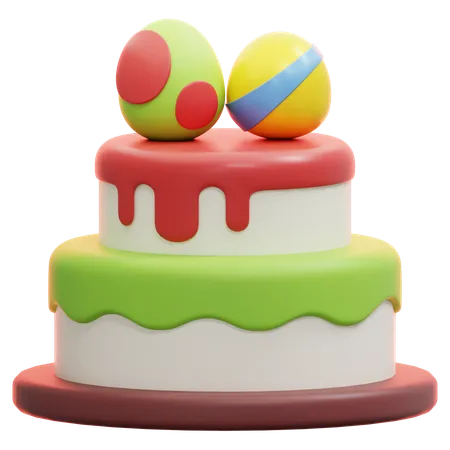 Easter Cake  3D Icon