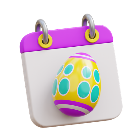 Easter Calendar  3D Icon