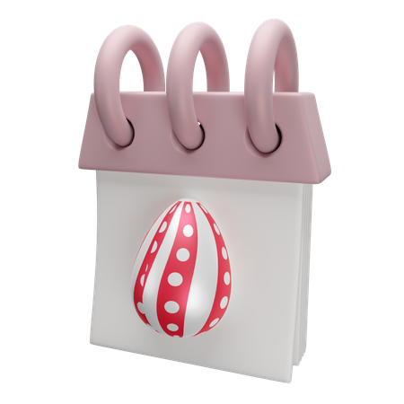 Easter calendar  3D Icon