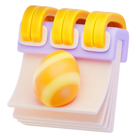 Easter Calendar 3D Icon