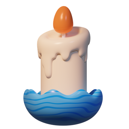 Easter Candle  3D Icon