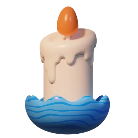 Easter Candle  3D Icon