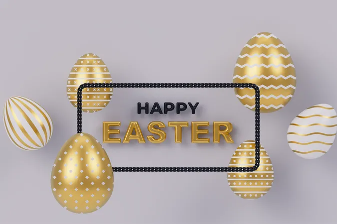 Easter celebration  3D Icon