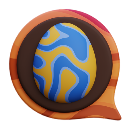 Easter Chat  3D Icon