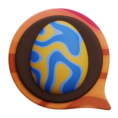 Easter Chat  3D Icon