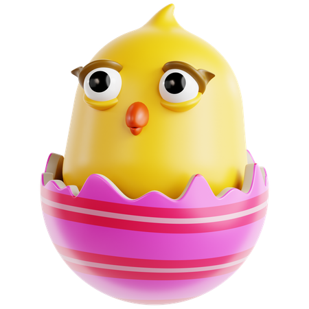 Easter Chick  3D Icon