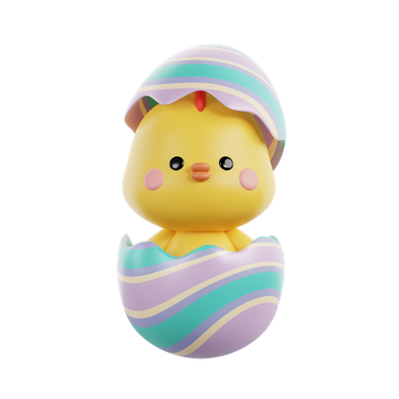 Easter Chicks  3D Icon