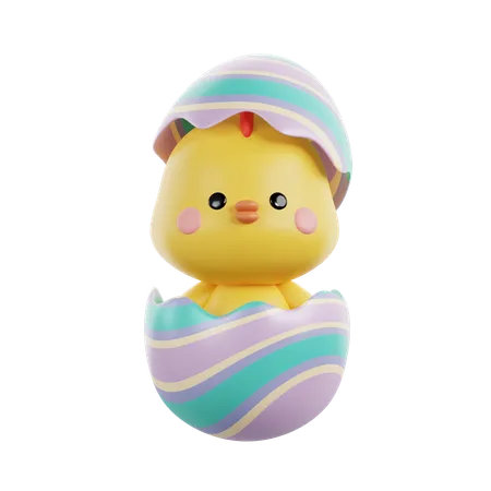 Easter Chicks  3D Icon