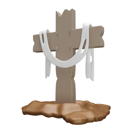 Easter cross  3D Icon