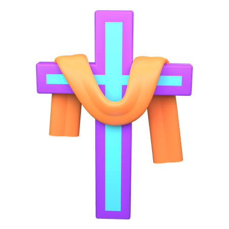 Easter Cross  3D Icon