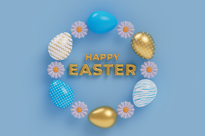 Easter day  3D Icon