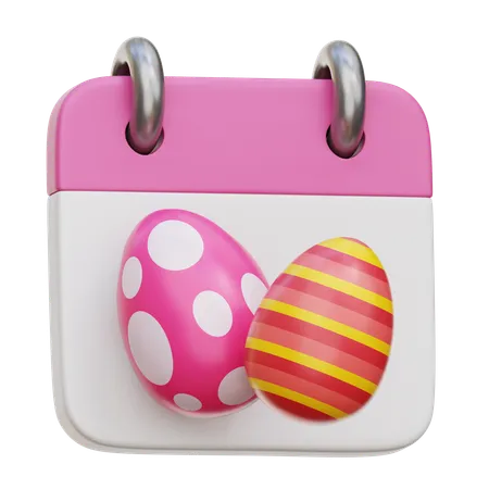 Easter Day Calendar  3D Icon